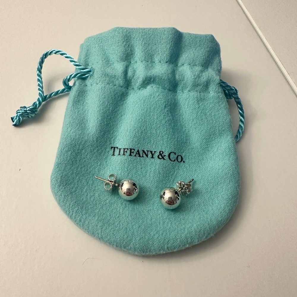 Tiffany & Co Silver Ball Earrings